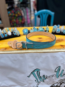 Double J Belt- Turquoise