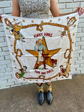 Always Saddle Your Own Horse Wild Rag