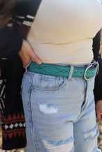 Load image into Gallery viewer, Double J Belt- Turquoise